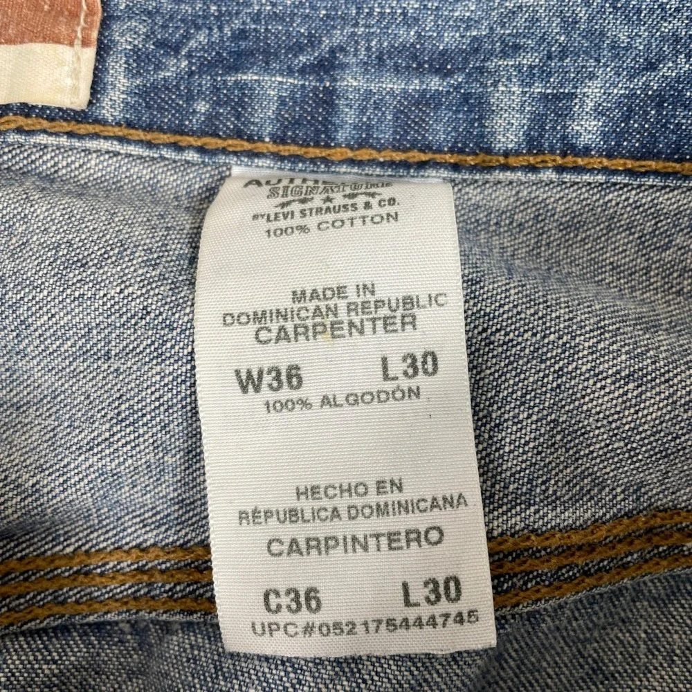 Levis Carpenter Jeans Mens 36x30 Blue Denim Carpenter‎ Workwear Baggy Skate Y2K